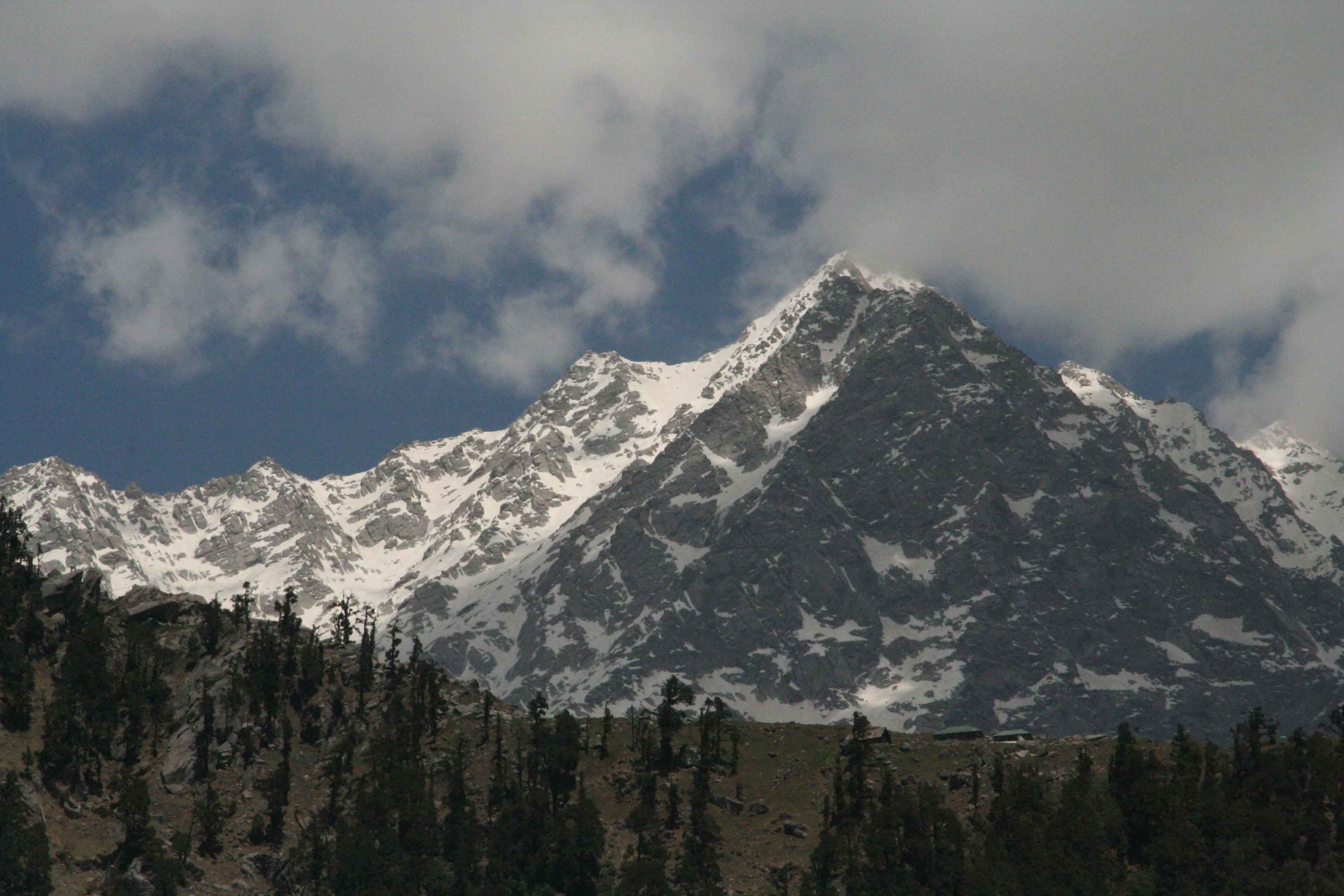 View of the Dhaludar Mountain Range from the Triund Path